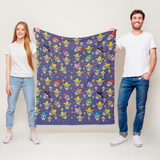 Fleece Blanket - Skulls Deken
