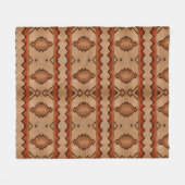 Fleece Blanket Southwest rustige geweven tapeontwe (Voorkant (Horizontaal))