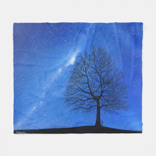 Fleece Blanket - "The Heavens Declare" Deken (Voorkant (Horizontaal))