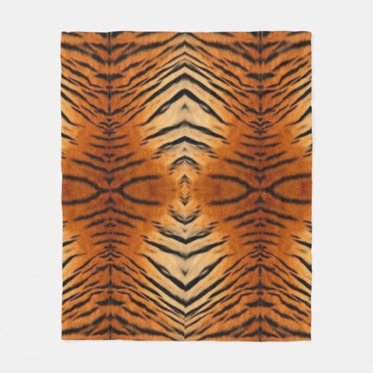 Fleece Blanket Tiger style  Deken (Voorkant)