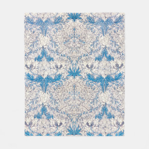 FLEECE BLANKET : WILLIAM MORRIS : HONEYSUCKLE