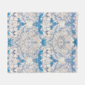 FLEECE BLANKET : WILLIAM MORRIS : HONEYSUCKLE DEKEN (Voorkant (Horizontaal))