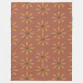 Fleece blanket with flower pattern (Voorkant)