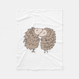 Fleece Blanket with Hedégels knuffelend Deken