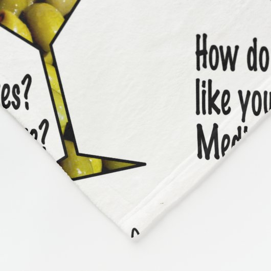 FLEECE BLANKETS - MEDIUM- OF ZELDZAME MARTINI-OLIJ (Hoek)