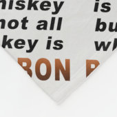 FLEECE-BLANKETS - niet alles is BOURBON! Fleece Deken (Hoek)
