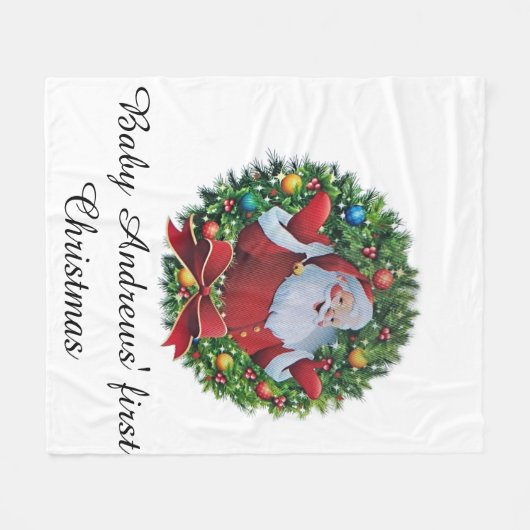 Fleece Blankets Put your baby's name Here (Voorkant (Horizontaal))