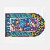 Fleece Deken (50 in x 60 in) Vrede op Aarde (Voorkant (Horizontaal))