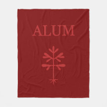 Fleece deken, aluinrood