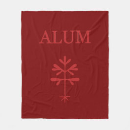Fleece deken, aluinrood