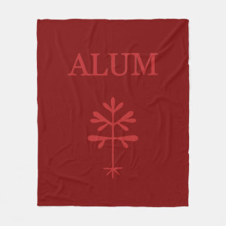 Fleece deken, aluinrood deken