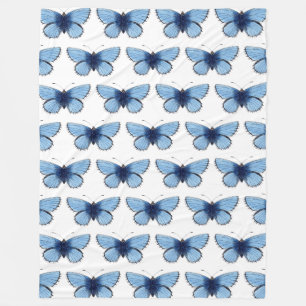 Fleece deken - Blauwe Vlinder