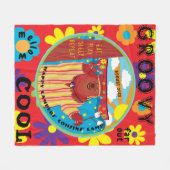 Fleece Deken Camp Groovy Beer Personaliseren (Voorkant (Horizontaal))