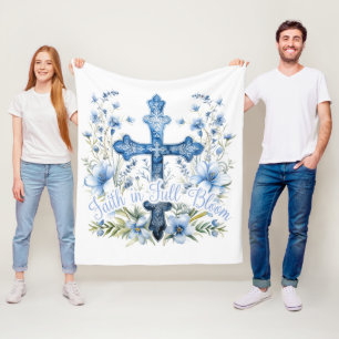 Fleece Deken Christelijk Geloof in Volle Bloei