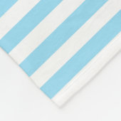 Fleece deken Clearwater Stripe capri blauw (Hoek)