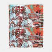 Fleece deken – Corrosion Pulse (Voorkant)