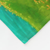 Fleece Deken, Fantasy mooie zeemeermin in zee (Hoek)