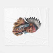 Fleece Deken - Indianen (Voorkant (Horizontaal))