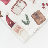 Fleece Deken Kerstpatroon (Hoek)