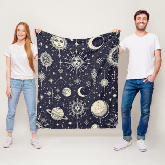 Fleece Deken Kosmische Mythologie Zon en Hemel Sym