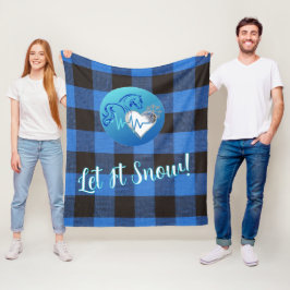 Fleece deken- Laat het sneeuwen Deken