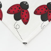 Fleece deken/Leuke lieveheersbeestje Deken (Hoek)