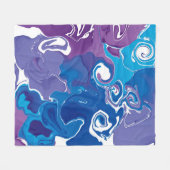 Fleece Deken marmeren stijl ontwerp. (Voorkant (Horizontaal))