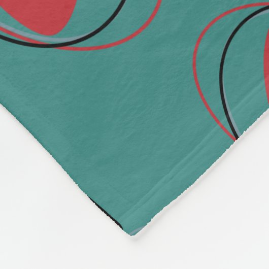 Fleece Deken | Midden-eeuwse moderne atoomkatten (Hoek)