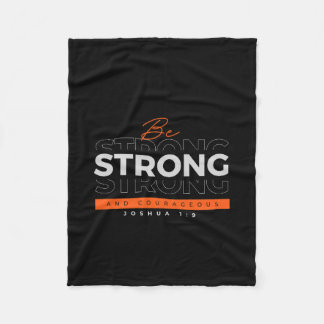 Fleece Deken Motivatie Bijbelvers Jozua 1:9