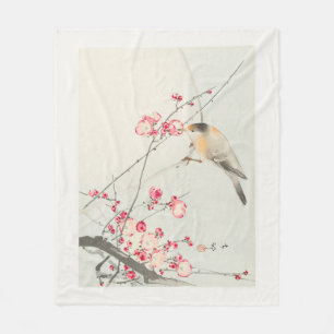 FLEECE DEKEN: OHARA KOSON : SONGBIRD + BLOSSOM DEKEN