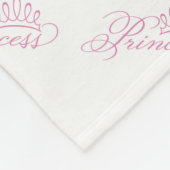 Fleece Deken/Prinses met Kroon Deken (Hoek)