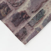 Fleece deken rode bakstenen muur aangepaste graffi (Hoek)