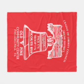 Fleece deken - Rood (Voorkant (Horizontaal))