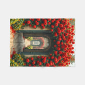 Fleece deken (Rose Tunnel) (Voorkant (Horizontaal))