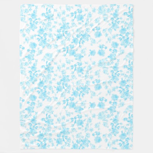 Fleece deken Saint Colette Juni Rozen capri blauw (Voorkant)