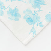 Fleece deken Saint Colette Juni Rozen capri blauw (Hoek)