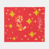 Fleece deken Sinterklaas  (Voorkant (Horizontaal))