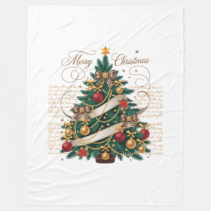 Fleece deken - volwassene vrolijk kerstdeken