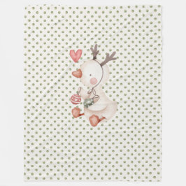 Fleece Deken w / Schattige Eend