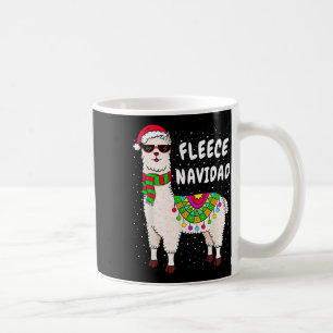 Fleece Feliz Navidad Llama Kerstmis Gif Koffiemok