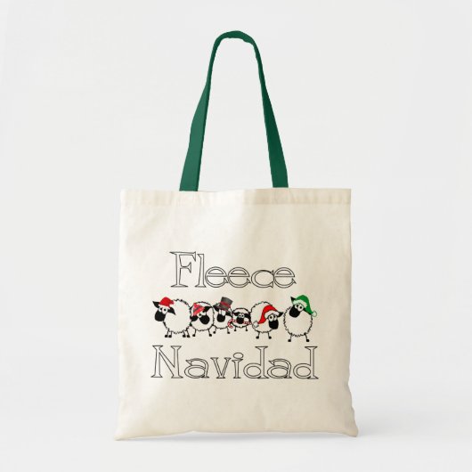 Fleece Navidad Bag Tote Bag (Voorkant)