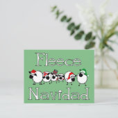 Fleece Navidad Funny Christmas Briefkaart (Staand voorkant)