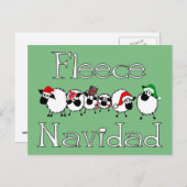 Fleece Navidad Funny Christmas Briefkaart (Voorkant / Achterkant)