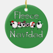 Fleece Navidad Funny Ornement de Noël (Dos)
