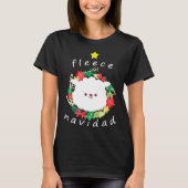 Fleece Navidad Funny Sheep T-shirt (Voorkant)