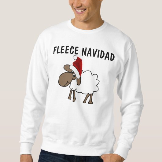 FLEECE NAVIDAD Funny Sheep T-shirts de Noël (Devant)