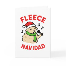 Fleece Navidad - Grappige Kerstkaart