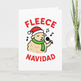 Fleece Navidad - Grappige Kerstkaart Feestdagen Kaart