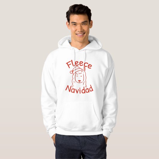 Fleece Navidad Hoodie (Voorkant volledig)