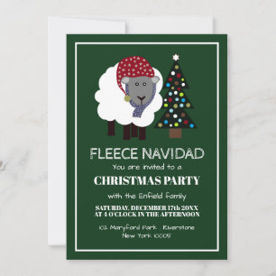 Fleece Navidad, Invitation de Noël de style espagn
